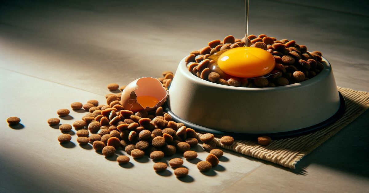 Cracked Raw Egg Over Dog Food Is It Safe or Not